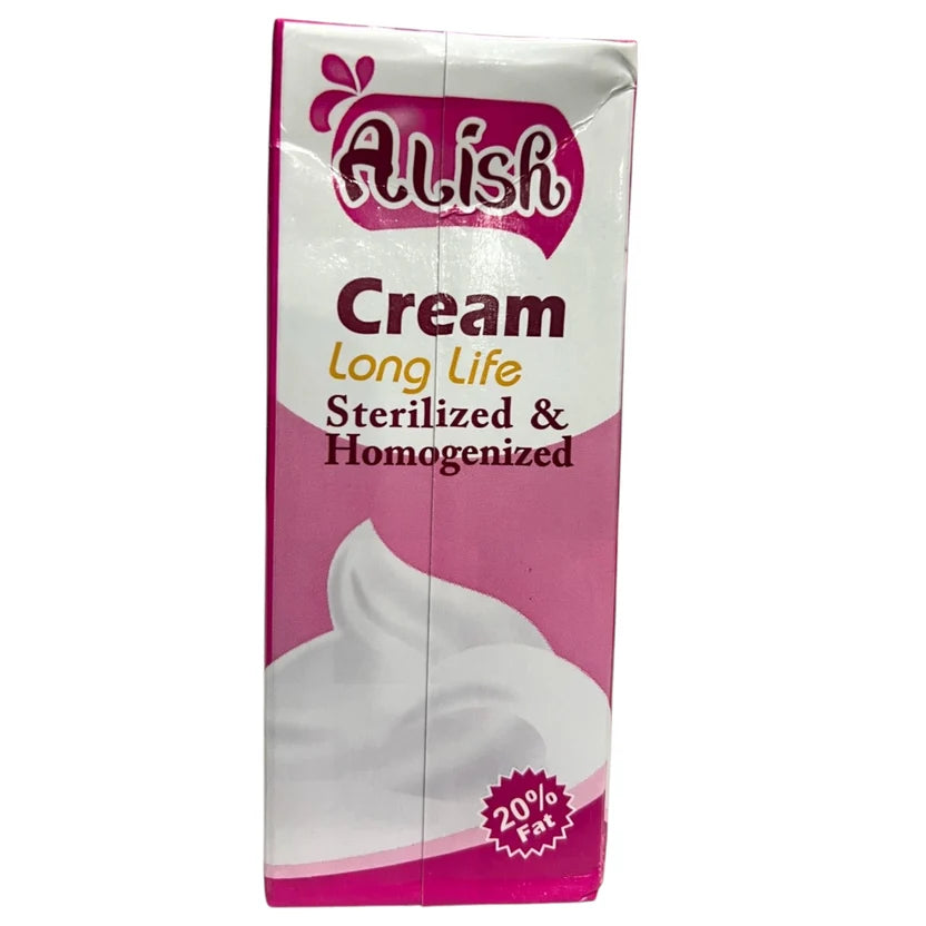 Alish UHT Long Life Cream Sterilized & Homogenized – 200ml Pack (pack of 2 )