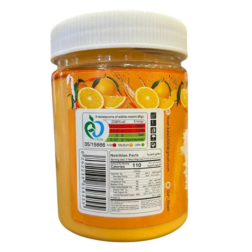 Sun Tivan Orange Cream Spread – 400g Jar