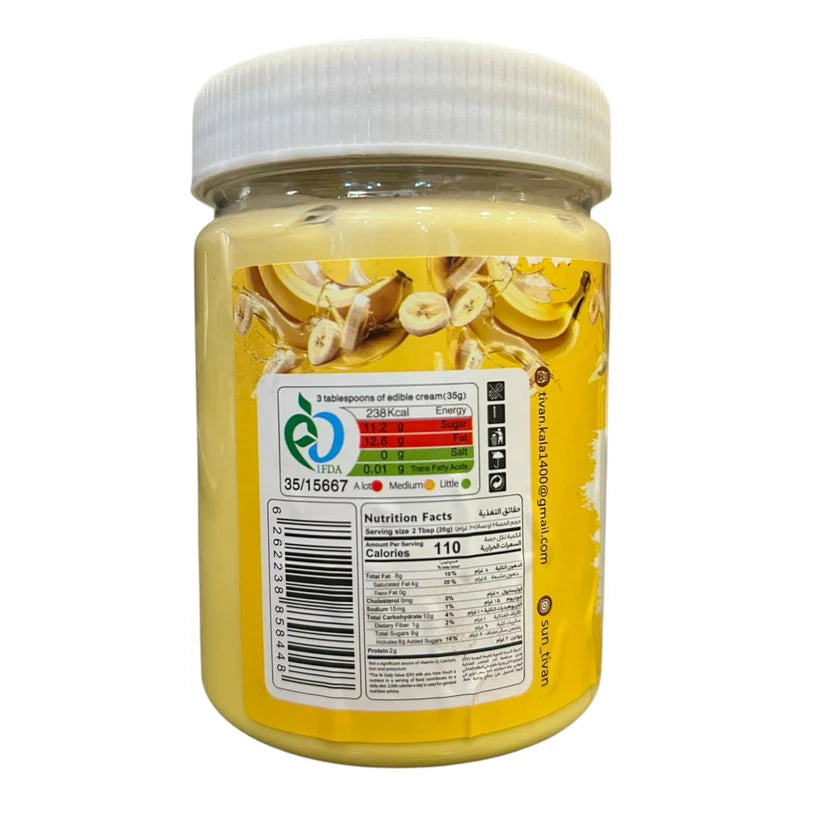 Sun Tivan Banana Cream Spread – 400g Jar