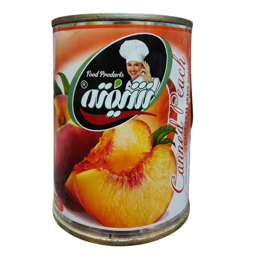 Shifteh Canned Peach Halves in Heavy Syrup – 350g Can