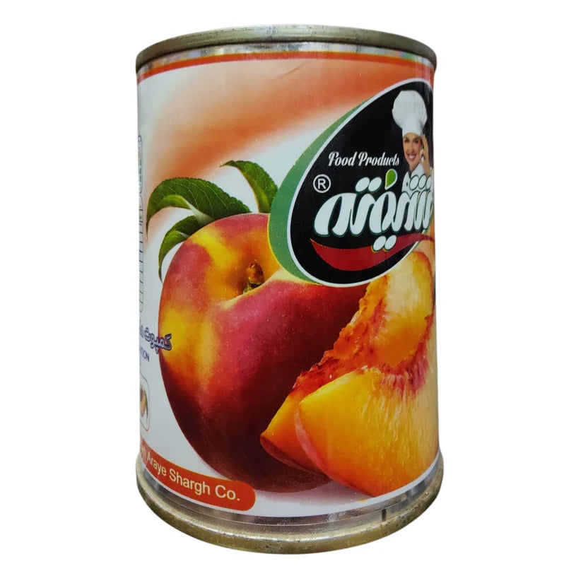 Shifteh Canned Peach Halves in Heavy Syrup – 350g Can