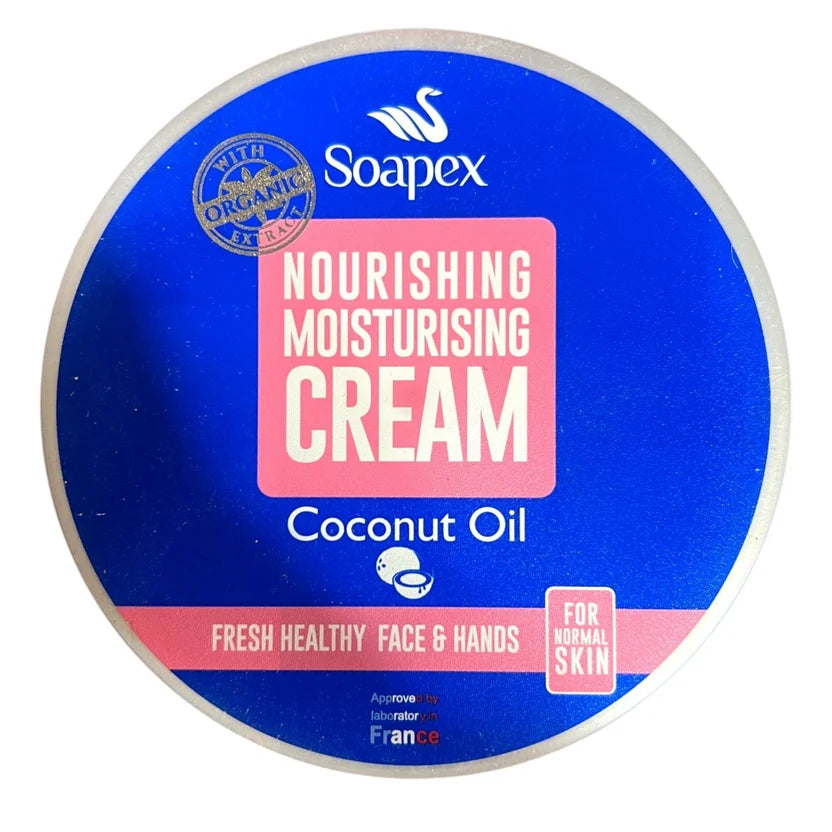 Soapex Coconut Oil Nourishing Moisturizing Cream | Hand & Face Care (200 G)