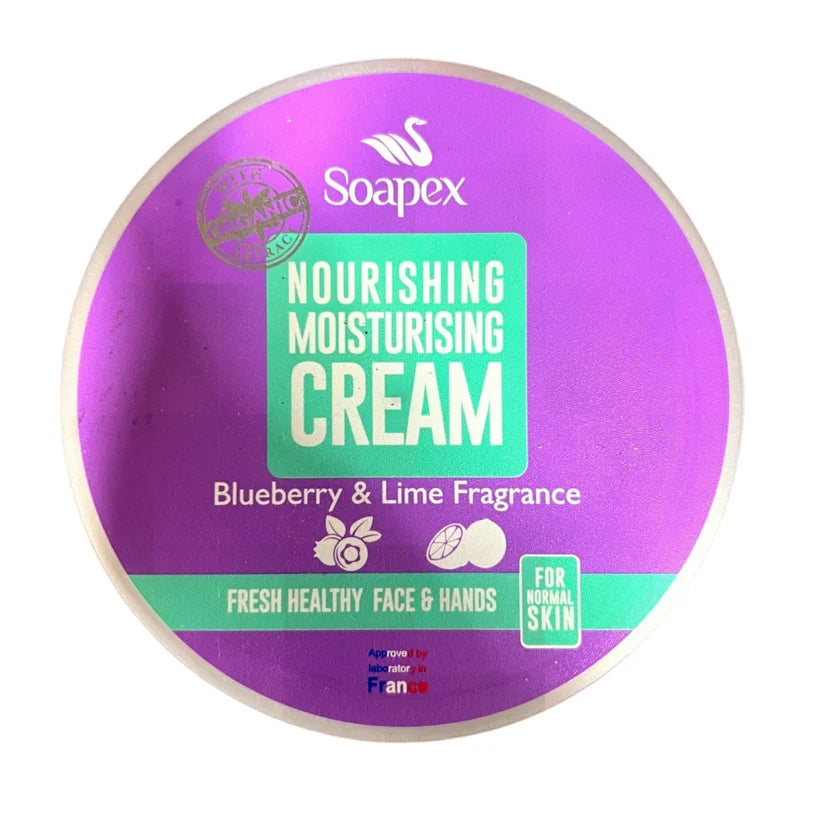 Soapex Blueberry & Lime Nourishing Moisturizing Cream | Hand & Face Care (150 G)