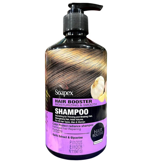 Soapex Garlic Extract Hair Booster Shampoo | Hydrating & Repairing | 500g