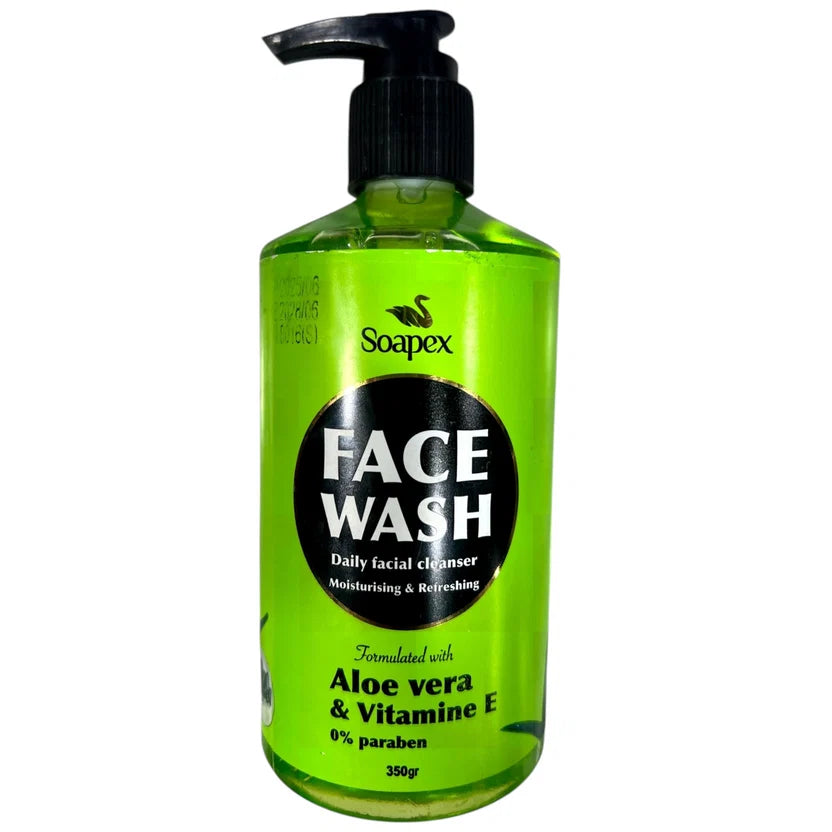 Soapex Aloe Vera & Vitamin E Face Wash | Oily Skin Cleanser | 350g