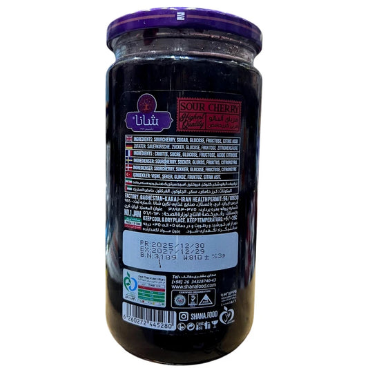 Shana Gourmet Sour Cherry Fresh Jam – 280g | Authentic Homemade Taste Since 1973