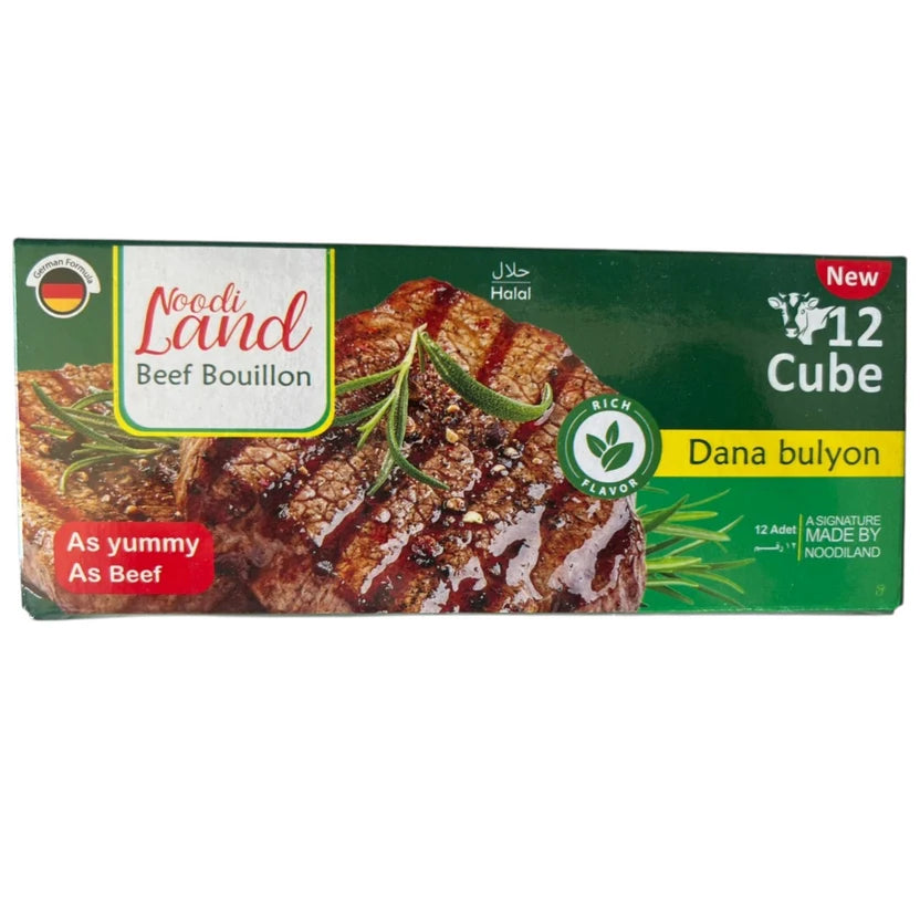 Noodiland Rich Flavor Beef Bouillon Cubes – 12 Cubes (120g)