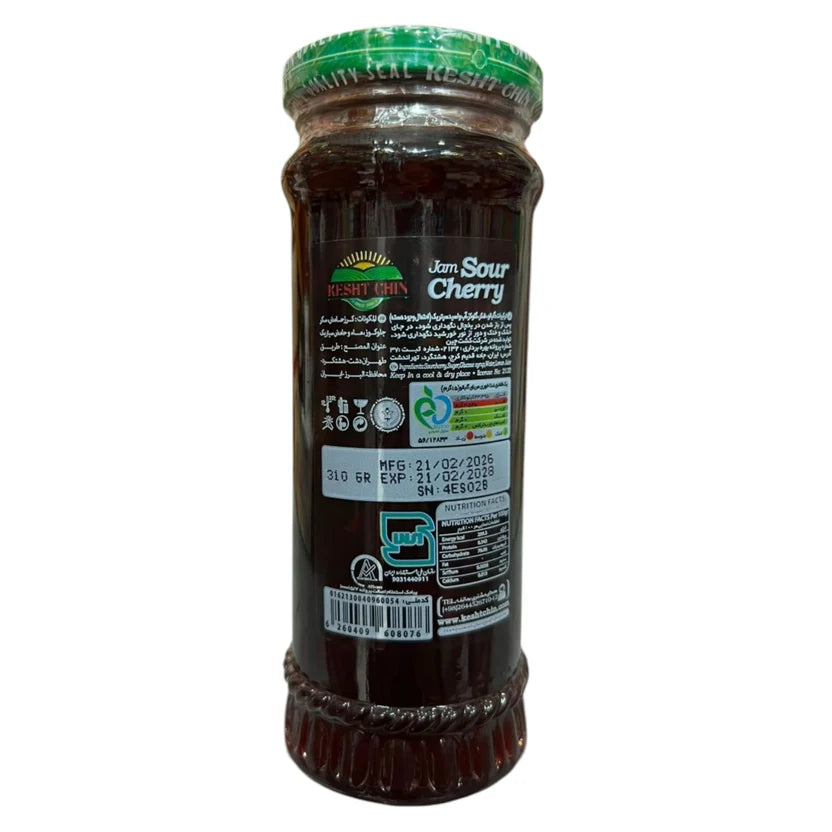 Kesht Chin Sour Cherry Jam – 310g Glass Jar