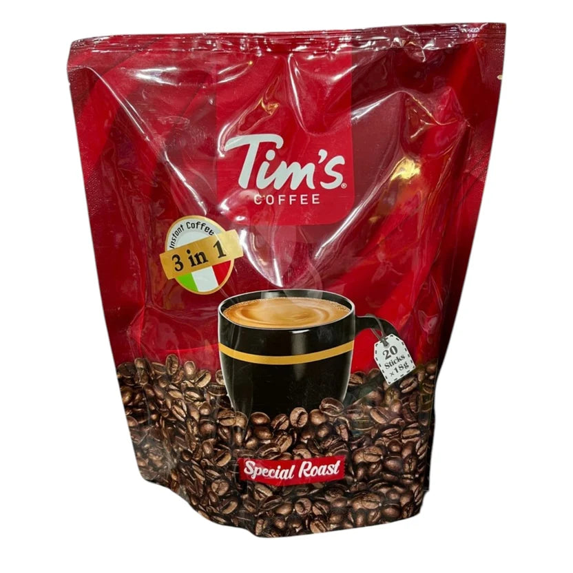 Tim's 3-in-1 Special Roast Instant Coffee Mix – 360g (20 Sticks × 18g)