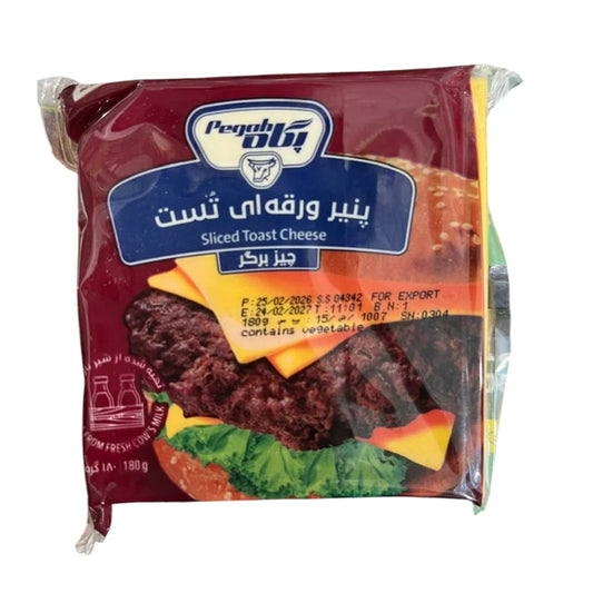 Pegah Sliced Toast Cheese (Cheese Burger Slices) – 180g ( 10 Slices )