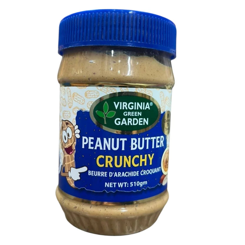 Virginia Green Garden Crunchy Peanut Butter – 510g Jar
