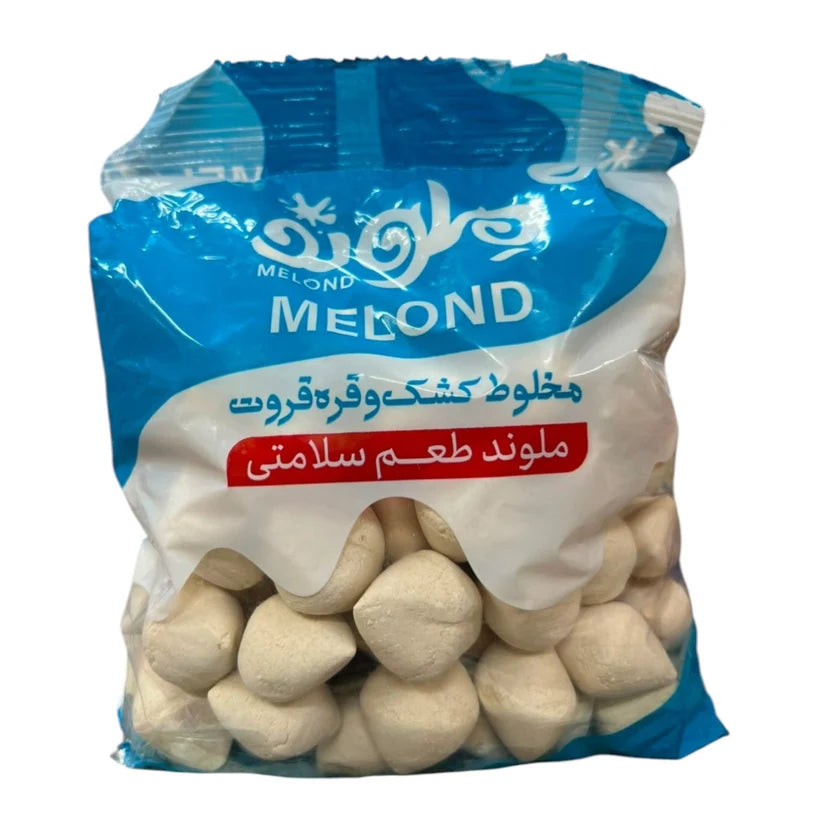 Melond Sour Curd & Ghara Ghoroot Mix – Traditional Iranian Dried Kashk Snack (1KG)