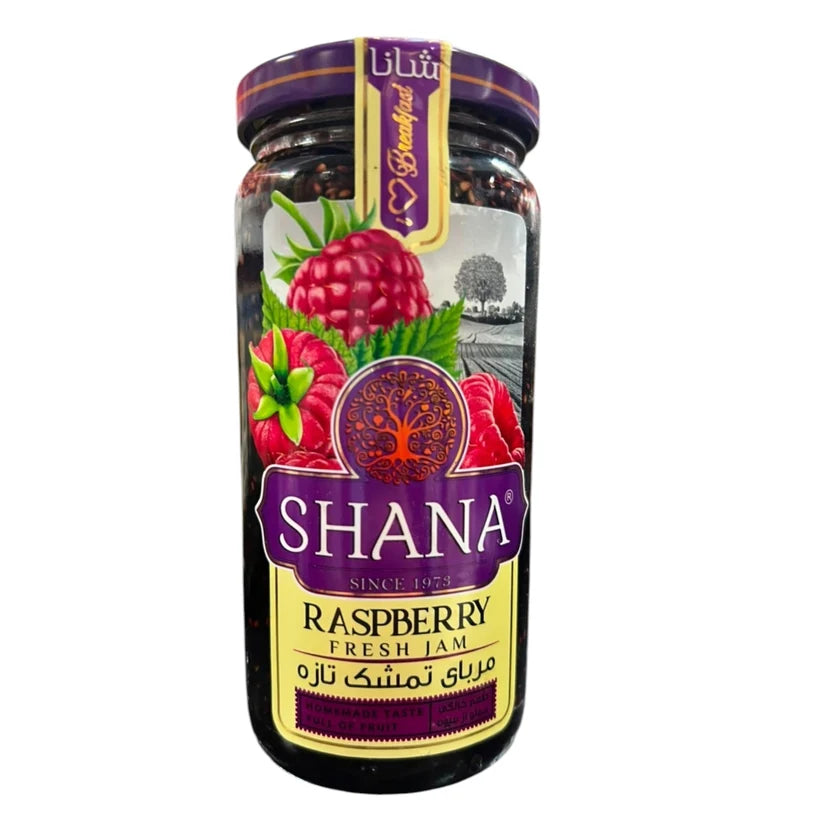 Shana Raspberry Fresh Jam – 290g Glass Jar